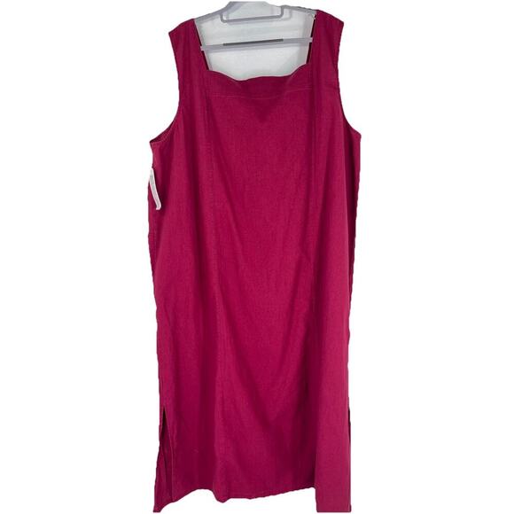 Vtg 90s Jessica Holbrook Linen Blend Jumper Maxi Dress 3X Lagenlook Teacher NWOT - Picture 5 of 9